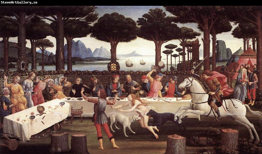 BOTTICELLI, Sandro The Story of Nastagio degli Onesti (third episode) fdgfd